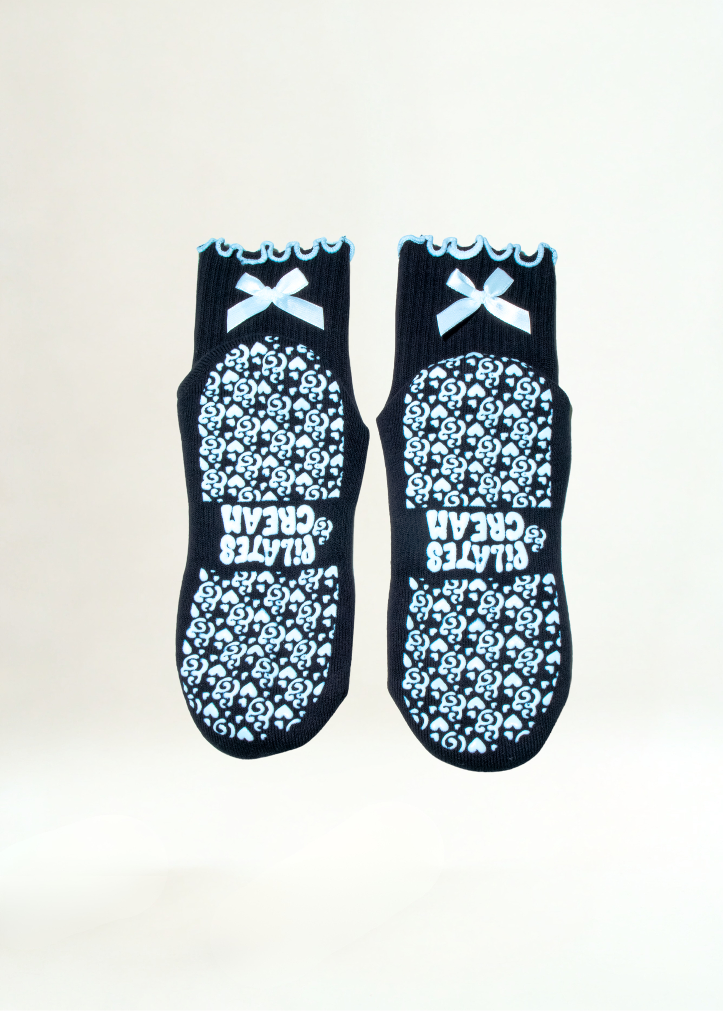 The Hailey minimal Pilates grip socks — close-up detail by Pilates & Cream