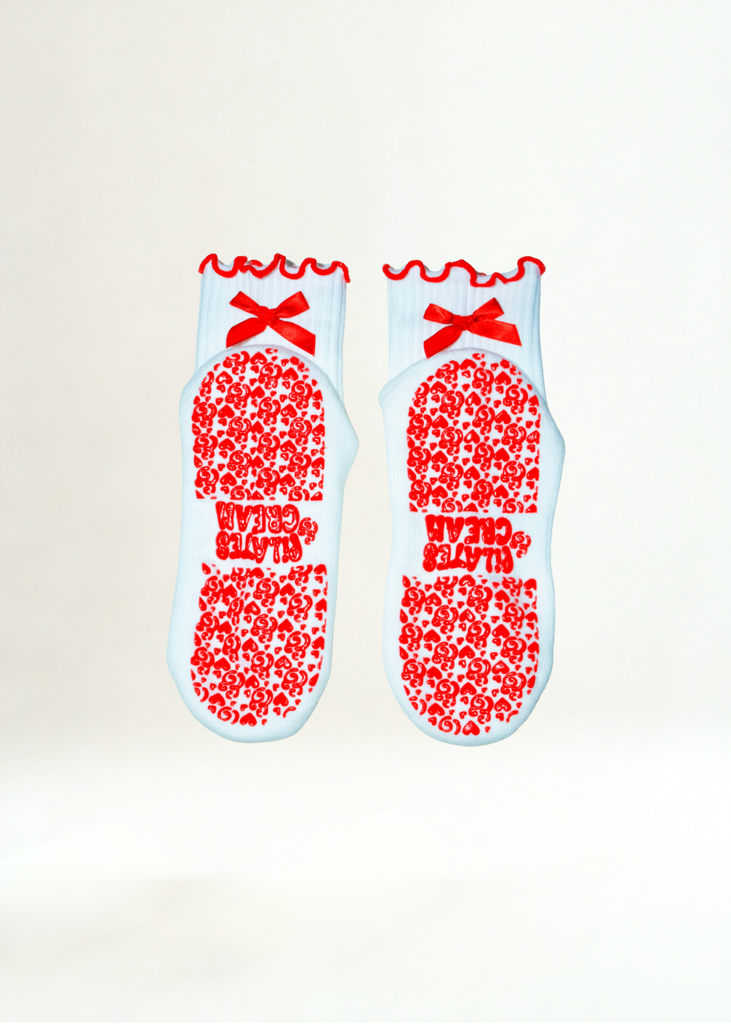 The Selena fashion Pilates grip socks — close-up detail by Pilates & Cream