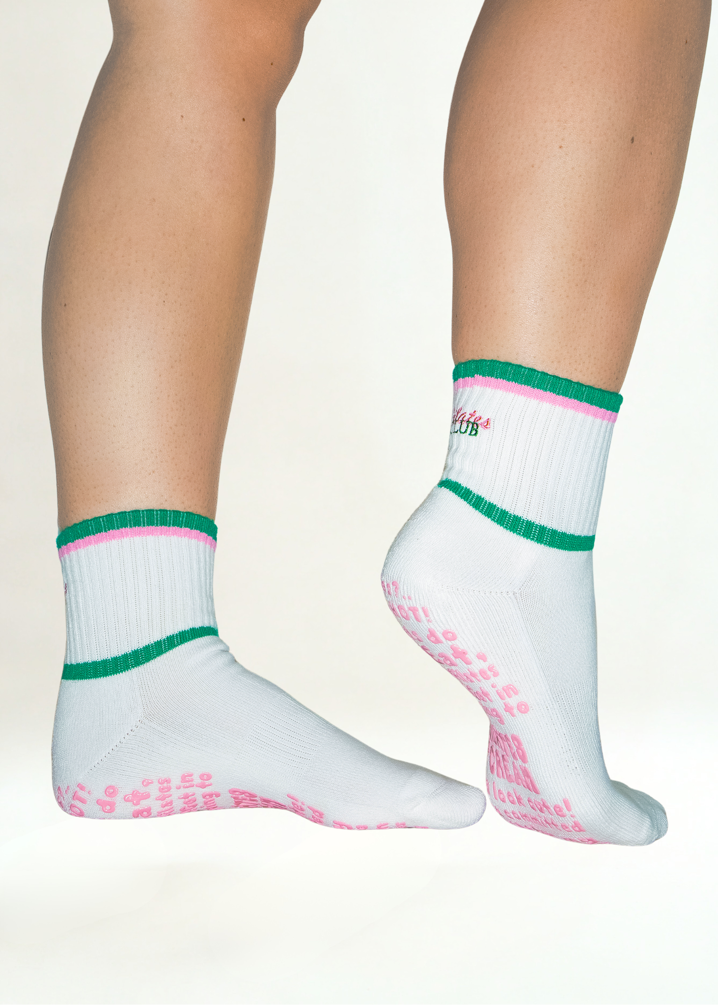 The Lizzie fashion Pilates grip socks — sole grip detail by Pilates & Cream