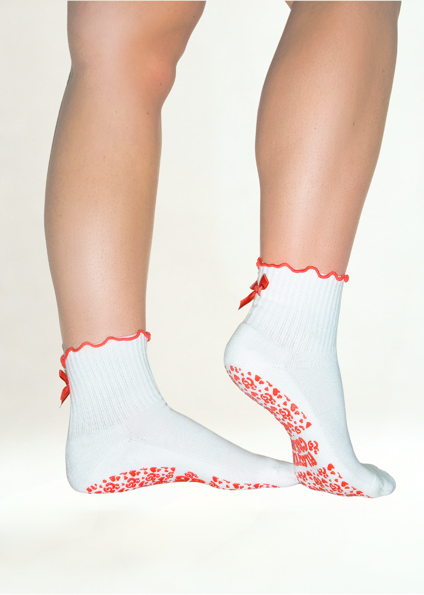 The Selena fashion Pilates grip socks — sole grip detail by Pilates & Cream