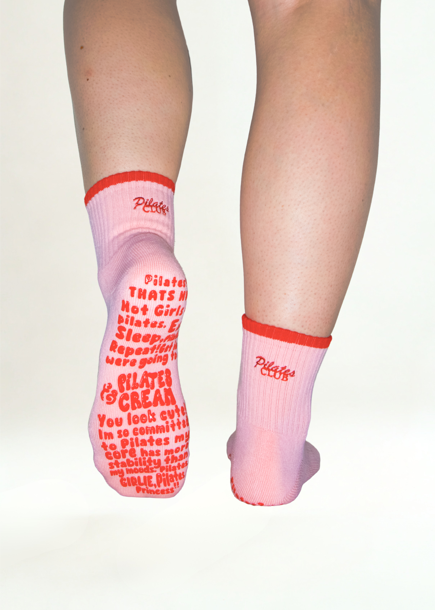 The Paris chic Pilates grip socks — worn on Pilates reformer by Pilates & Cream