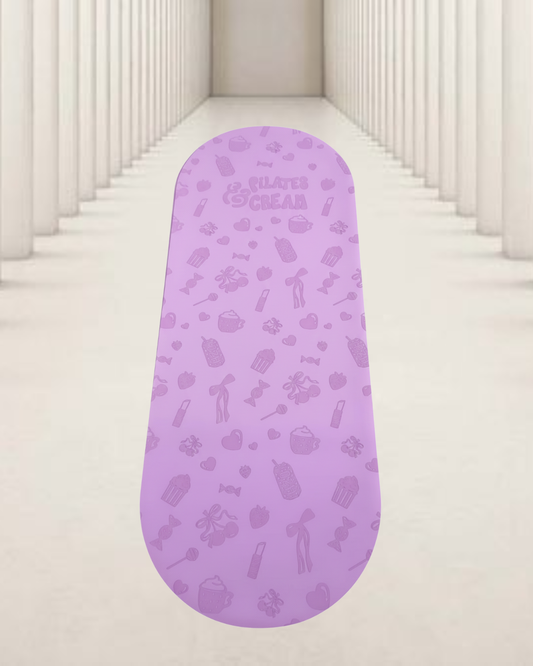 Curved Pilates mat — lifestyle shot by Pilates & Cream