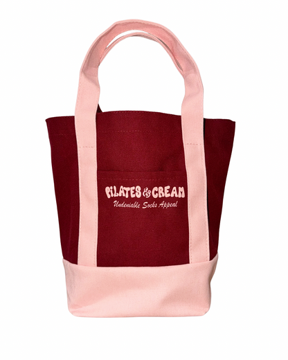 Pilates & Cream Mini Tote Bag 12.5L — Pilates studio bag, main image
