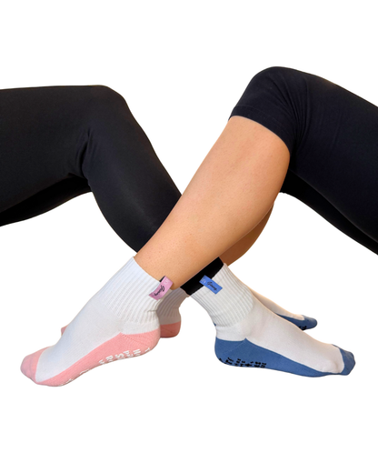 His and Her fashion Pilates grip socks — couples gift pair by Pilates & Cream