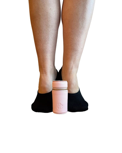 Socks Appeal keyring — styled with gym bag by Pilates & Cream