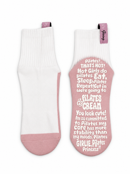 The Taylor | Fashion Pilates Grip Socks