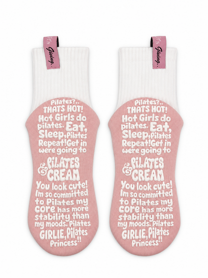 The Taylor | Fashion Pilates Grip Socks