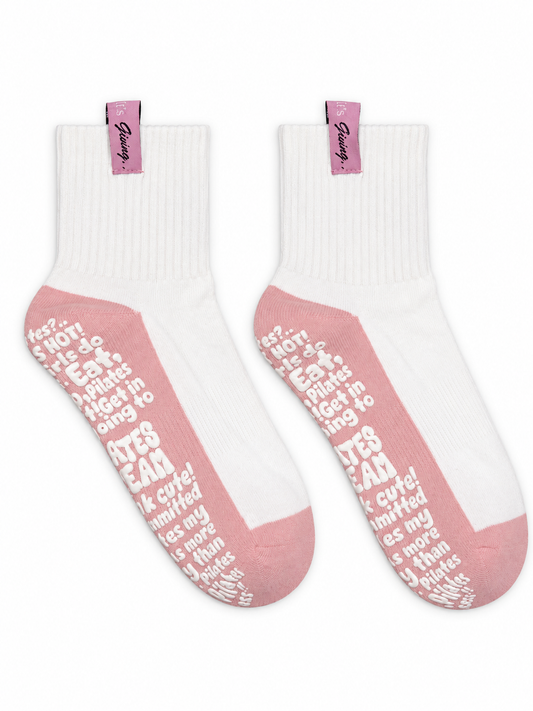 The Taylor | Fashion Pilates Grip Socks